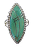 Turquoise Southwest Jewelry Genuine Sterling Silver Ring Size 5-1/4 AX88600